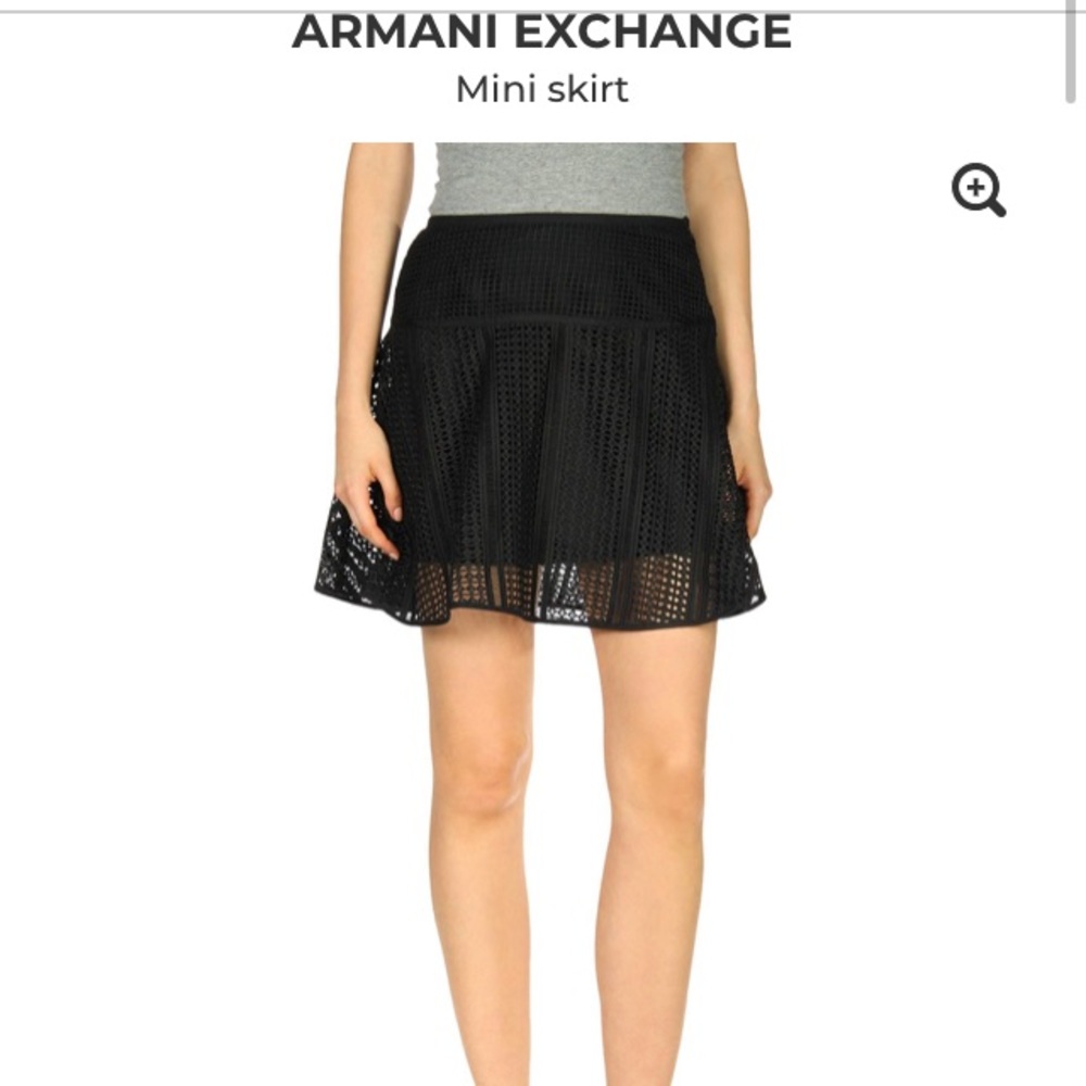 NEW Armani Exchange Black Skirt